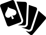 Poker hands logo