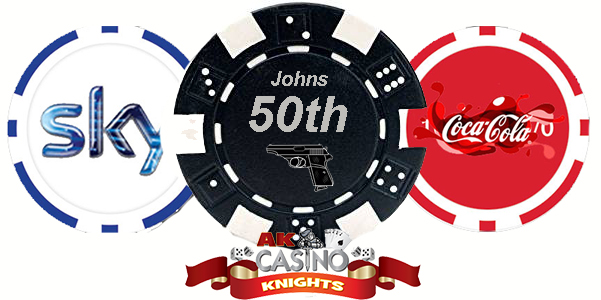 Buy Personalised chips at A K Casino Knights