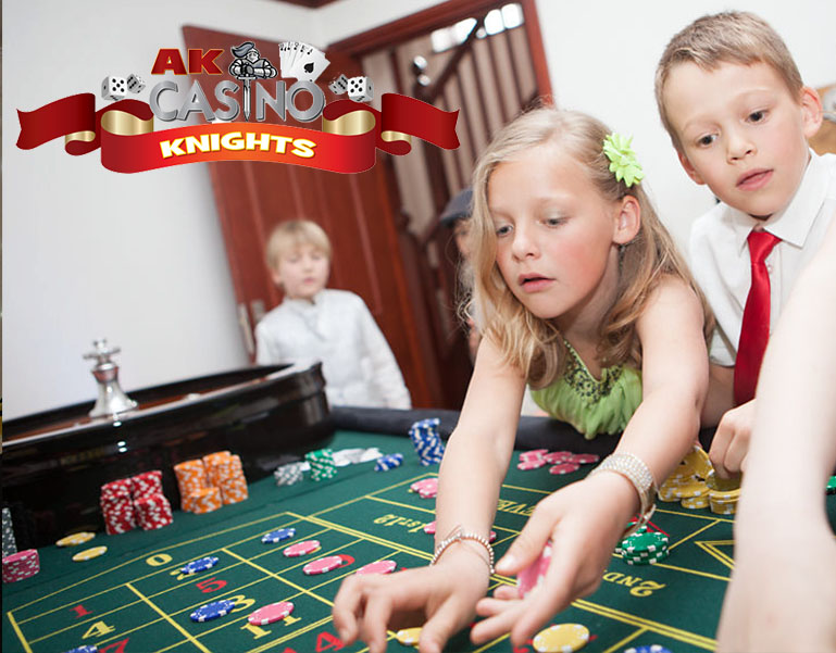 Children playing roulette for entertainment