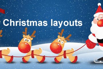 Father christmas and reindeer christmas casino layouts