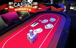 Hire Texas Holdem Poker at A K Casino Knights Christmas party poker offers