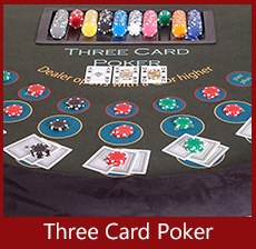 A K Casino Knights Three card poker