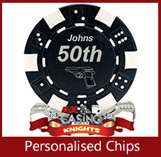 A k Casino Knights Personalised chips