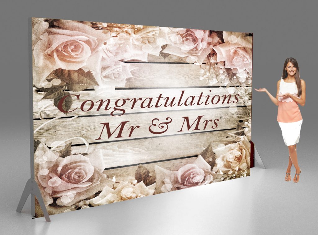 Wedding backdrop for photography ad background