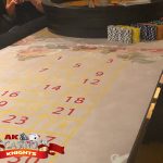 Vintage casino hire roulette table