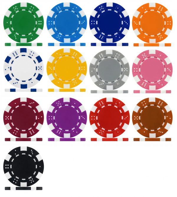 Dice chip colours for personalised printing