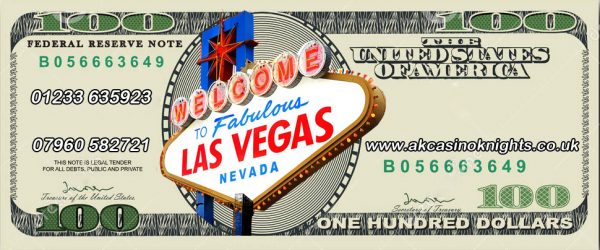 Vegas style personalised fun money