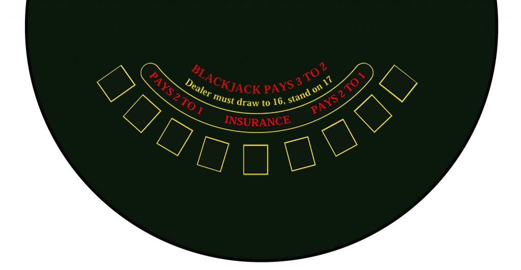 Blackjack fun casino table size